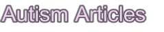Autism Articles