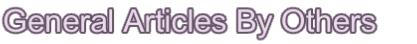 General Articles By Others